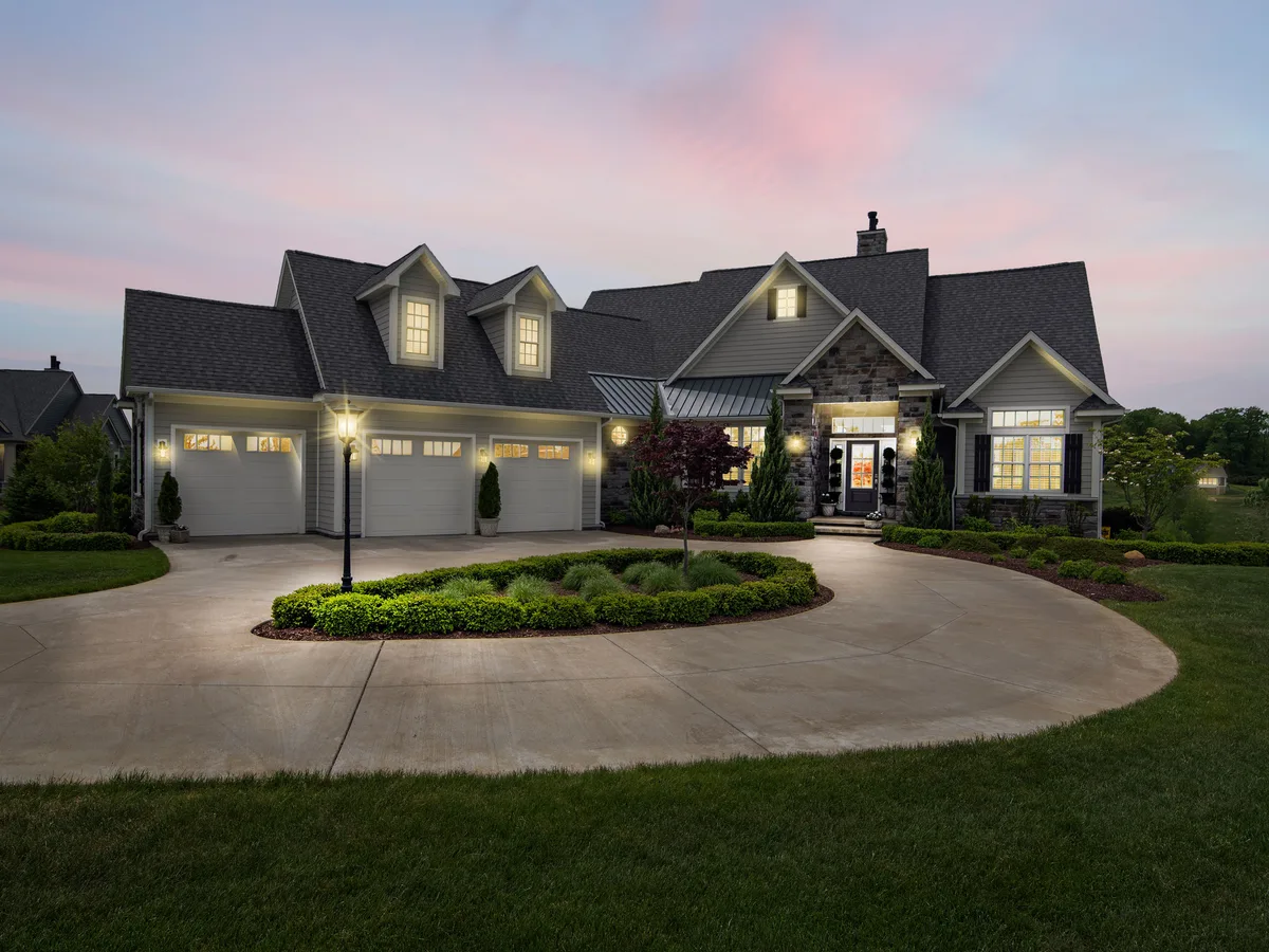 Twilight Exterior, before Sky Replacement (Swap a flat, washed-out sky for one that makes the exterior sell.)
