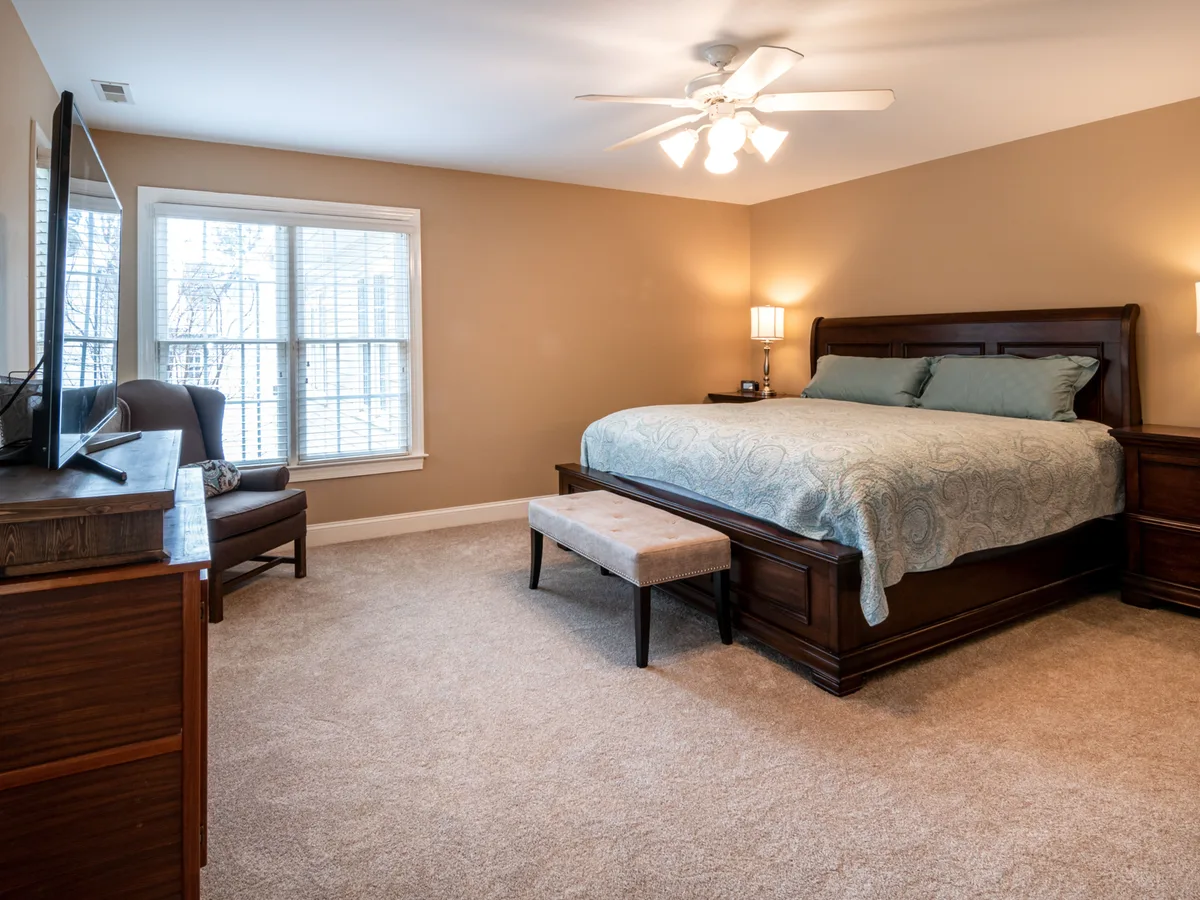 Bedroom, before Window Pull (Keep exterior window detail visible without darkening the room.)